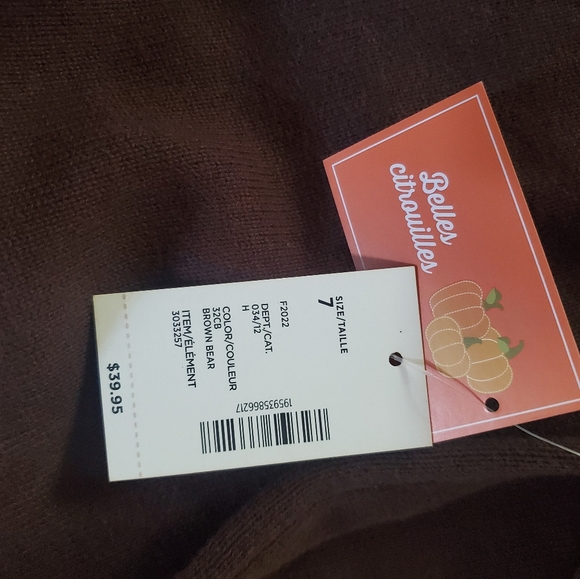 Adorable Gymboree girls 2  piece pumpkin sweater NWT - Picture 4 of 4